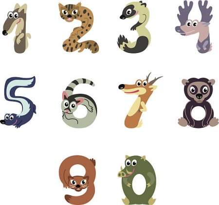 Рисунки из цифр