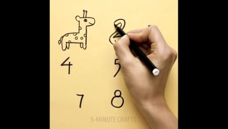 Рисование из цифр для детей