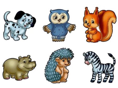 Рисунки животных для детей