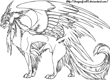 Раскраски Мифические животные