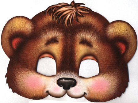 Маска медведя для детей