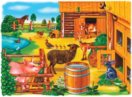 Игра деревенский дворик д-280