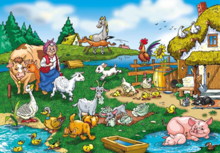 Пазл ДК 42 макси жили у бабуси (Россия)