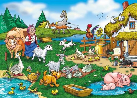 Птичий двор для детей