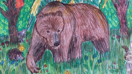 Рисование Северный олень