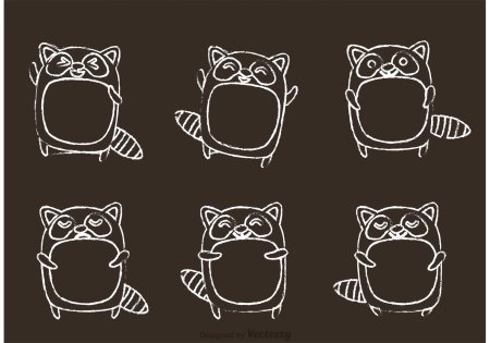 Животные мелом для детей