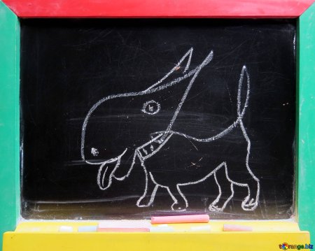 Рисование мелом на бумаге