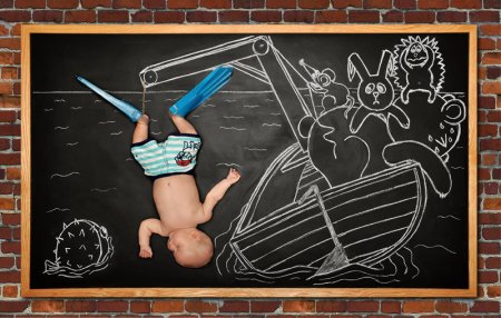 Детские рисунки мелом