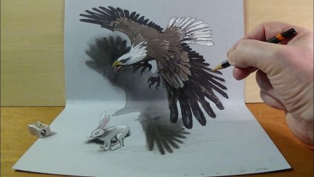 Объемный рисунок животного