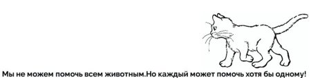 Рисунок животного нуждающегося в помощи