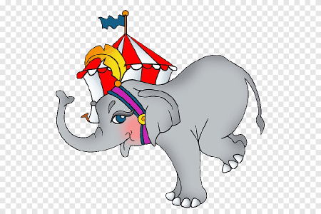 Животные в цирке раскраска