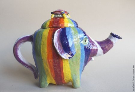 Керамист Елена Воронцова слоники