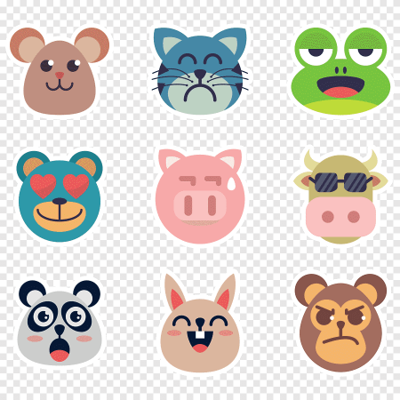 Мордочки животных для детей