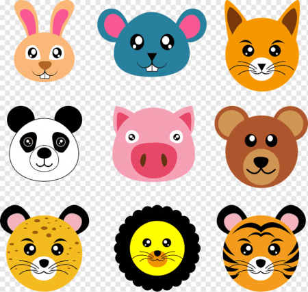 Рисование мордочек животных