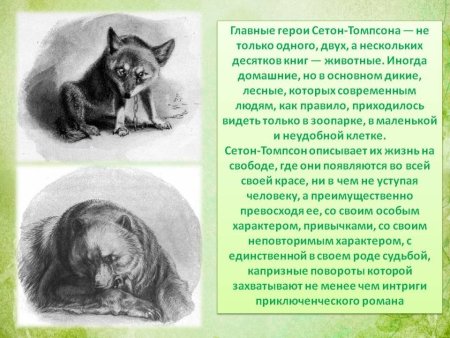 Эрнест Сетон-Томпсон животные-герои