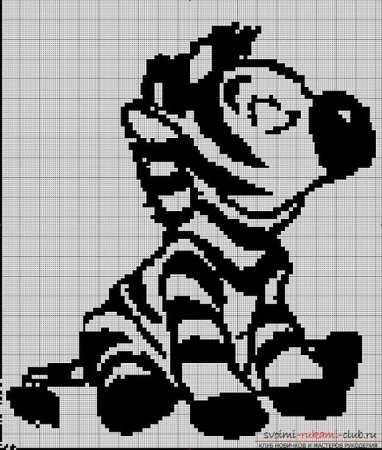 Монохромная вышивка детская