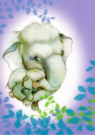 Открытка Слоненок