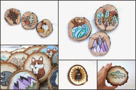 Срез дерева рисунок