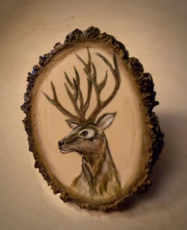 Рисование на спилах