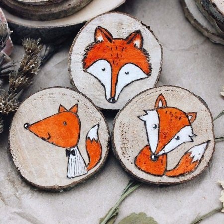 Рисование на спиле дерева