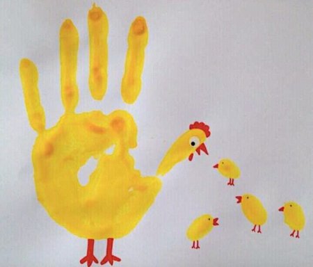 Рисование ладошками для детей
