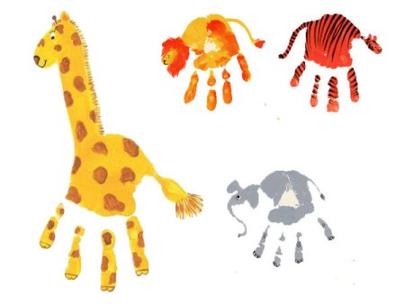 Рисование ладошками Ежик