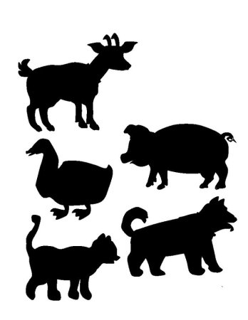 Силуэты животных