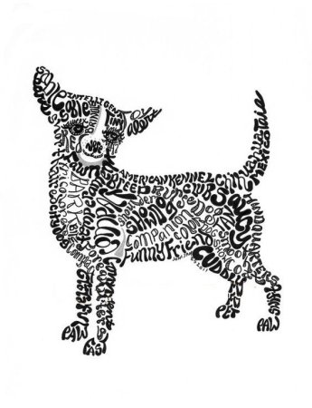 Рисование буквами животных