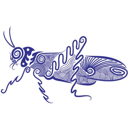 Стилизация кузнечика