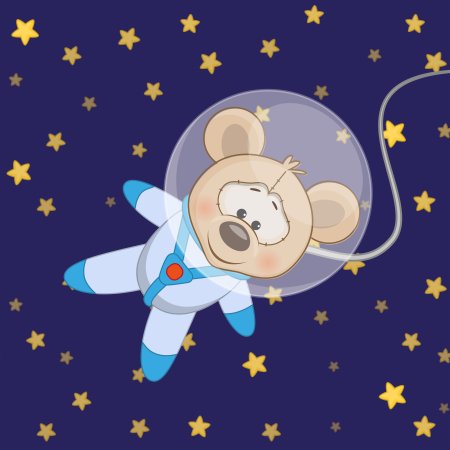 Кот космонавт мультяшный