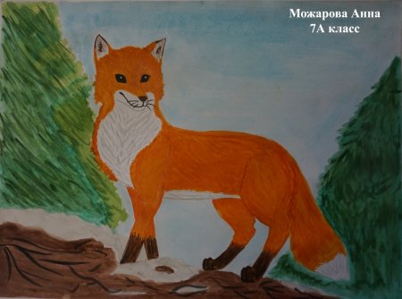 Рисование звери в лесу