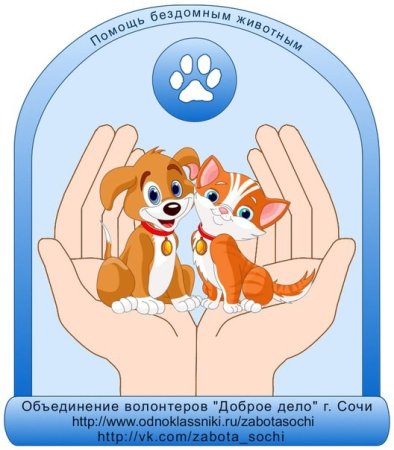 Эмблема на тему бездомные животные
