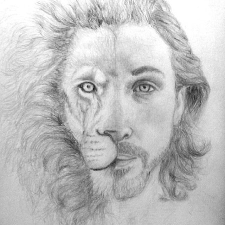 Лев с лицом человека