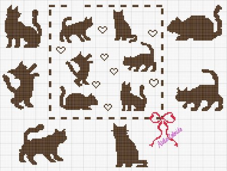 Детский жаккард с кошками