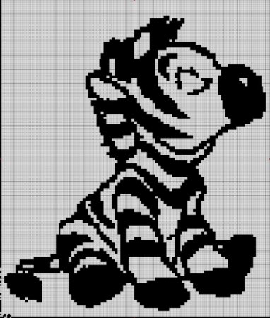 Монохромная вышивка детская