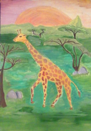 Рисование животные мира