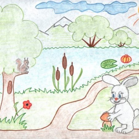 Рисунок на тему природа