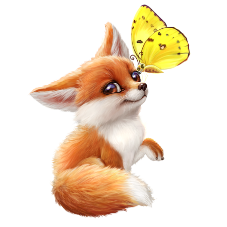 Лисенок мультяшный