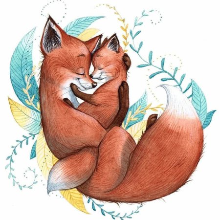 Алана Битиева «лиса с лисятами»)