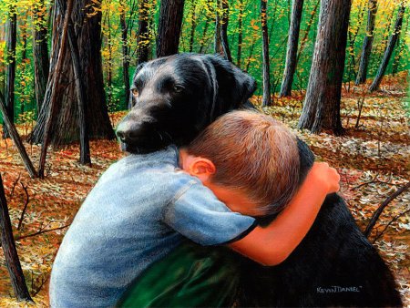 Американский художник Кевин Дэниел,собаки