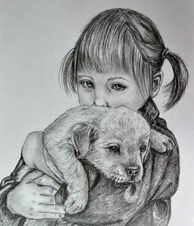 Добрые рисунки карандашом