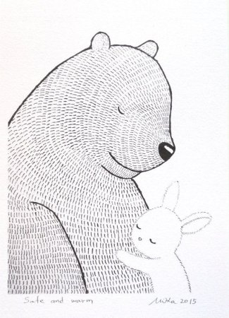 Медведь в скандинавском стиле