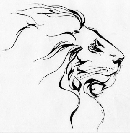 Стилизованная морда Льва