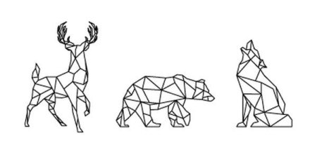Стилизованные фигуры животных