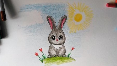 Заяц рисунок для детей