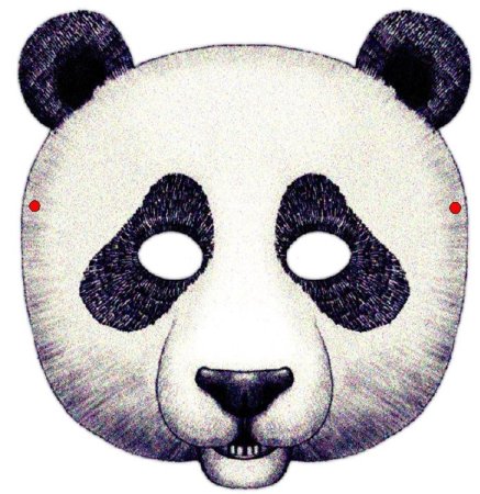 Маска панды
