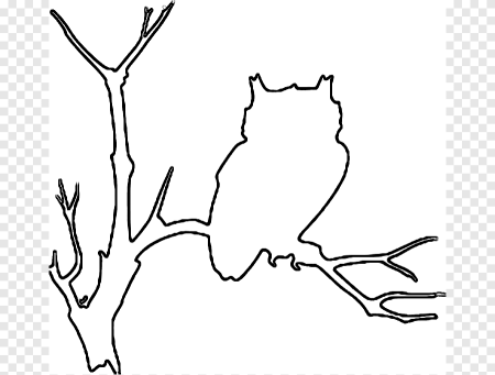 Трафарет ветки дерева
