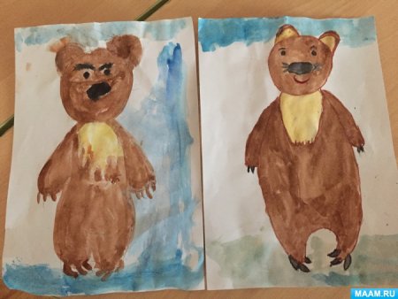 Рисование медведя в подготовительной группе