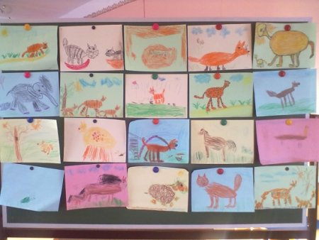 Рисование любимых животных в старшей группе