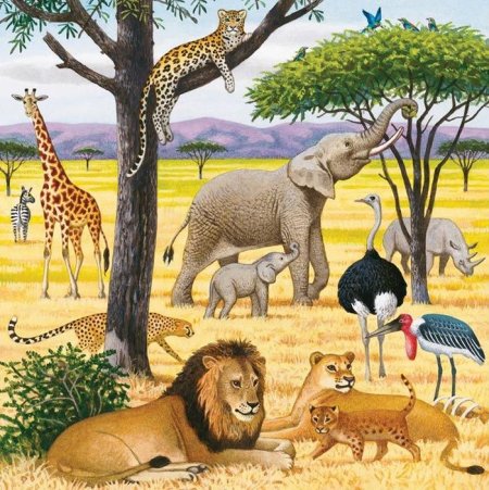 Пазл Larsen «Африканская Саванна», 65 Эл.